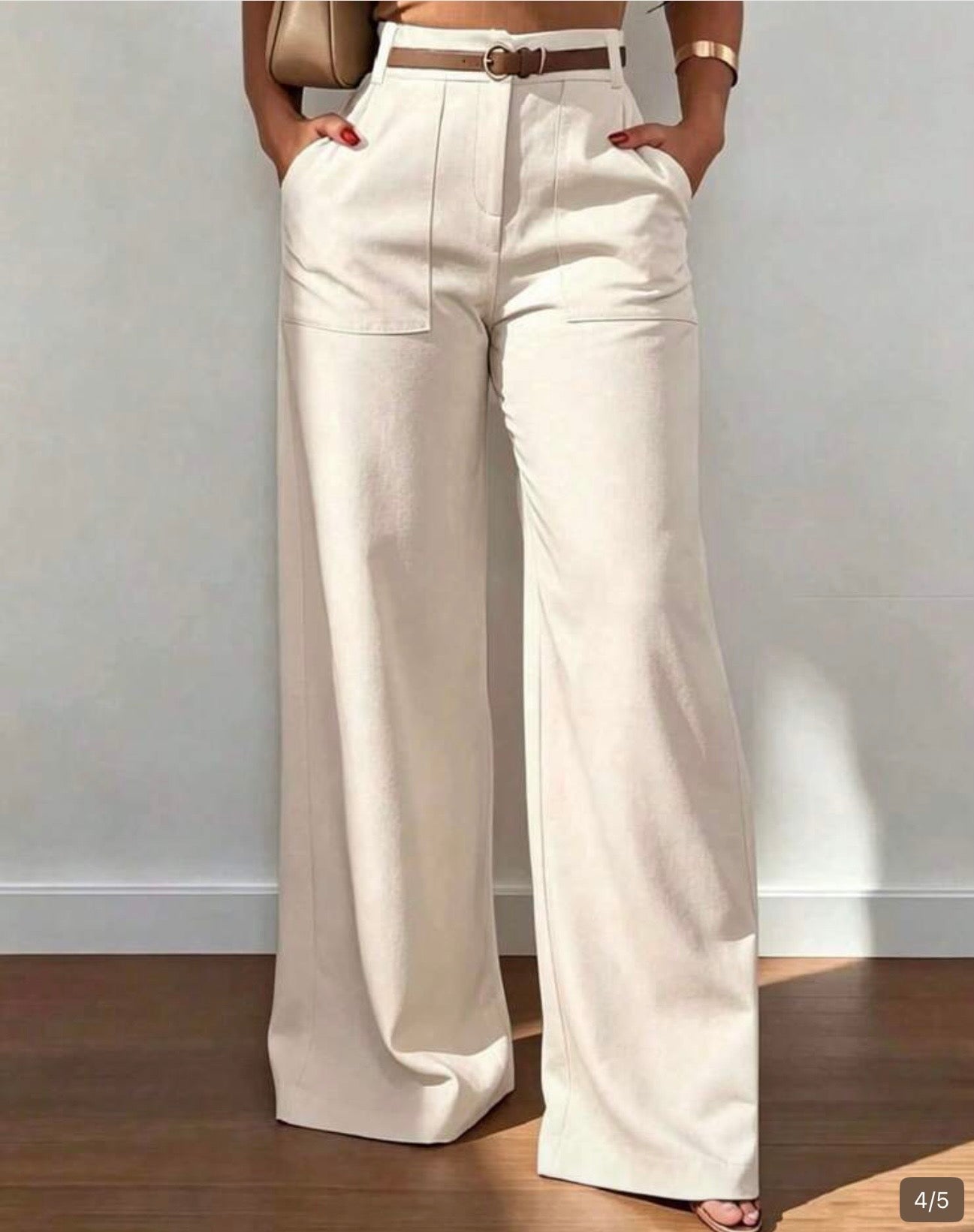 🤍 Pantalón Palazzo Elegance Ivory 🤍 Dany luxe ✨