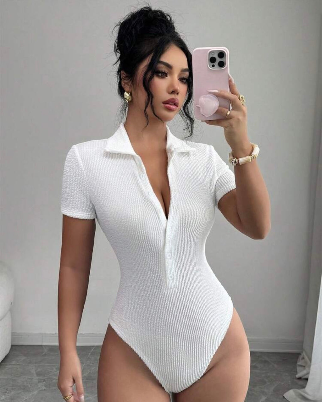 🤍 Body Texturizado Elegance White 🤍Dany luxe ✨