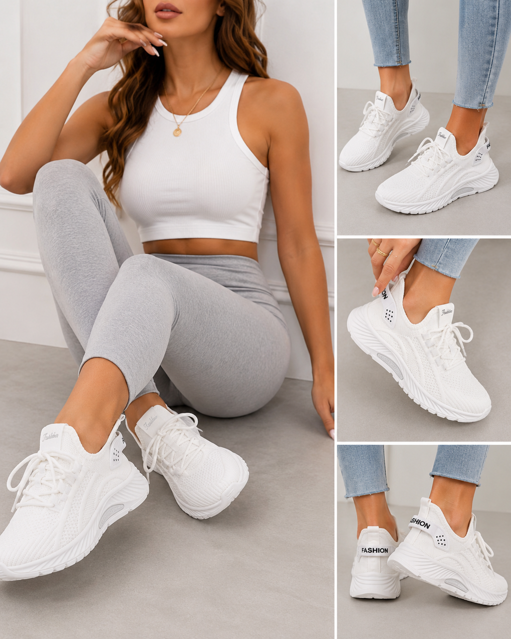 Dany luxe✨Tenis Deportivos Blancos Ultra Cómodos 👟✨