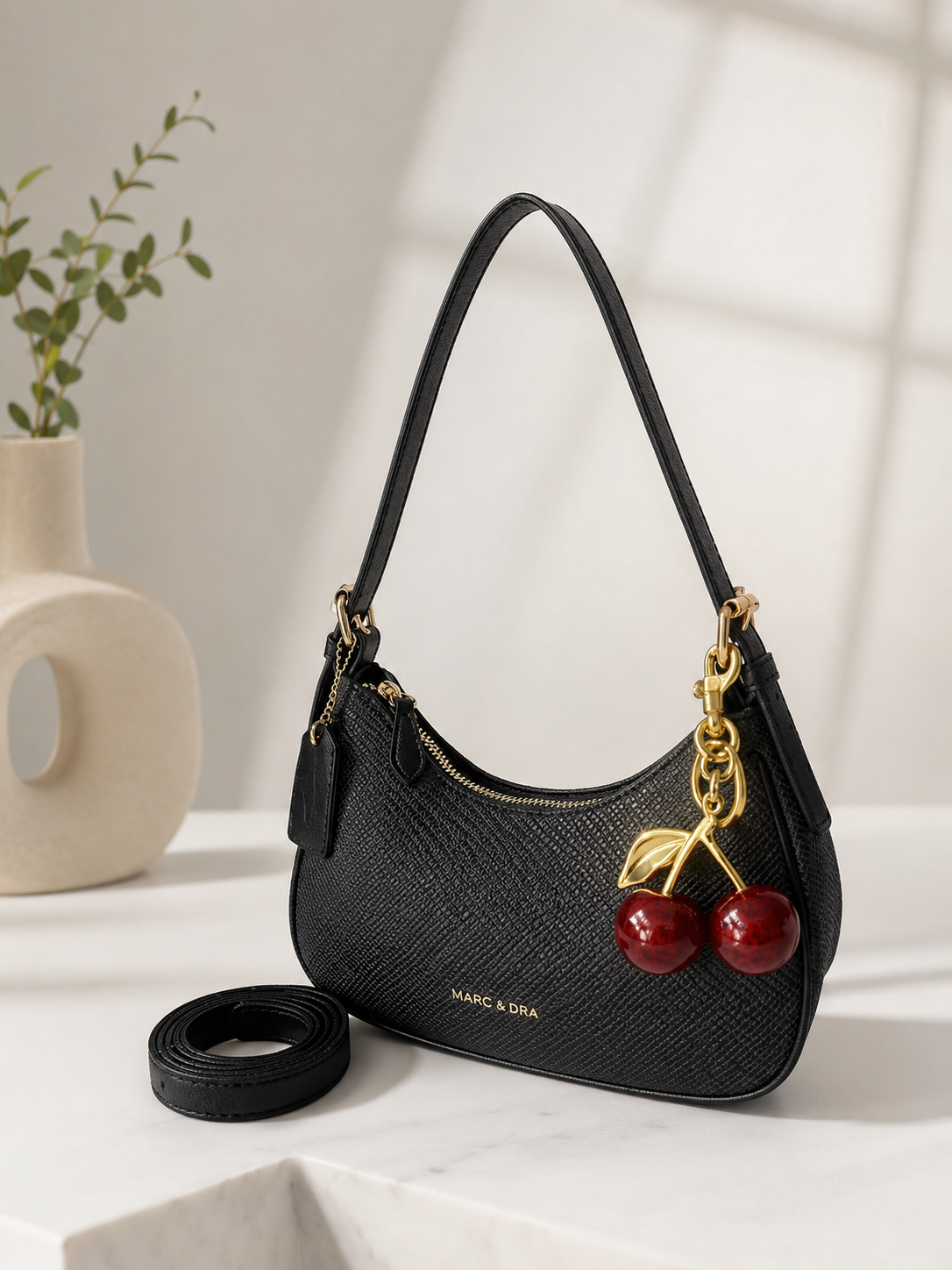 🖤 Bolso Cereza Negro Elegante