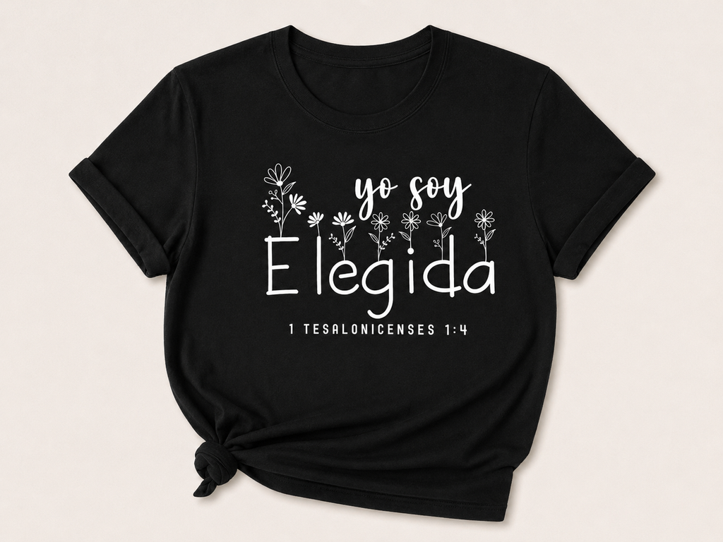 Dany luxe Camiseta Cristiana “Yo Soy Elegida” 🌸✨