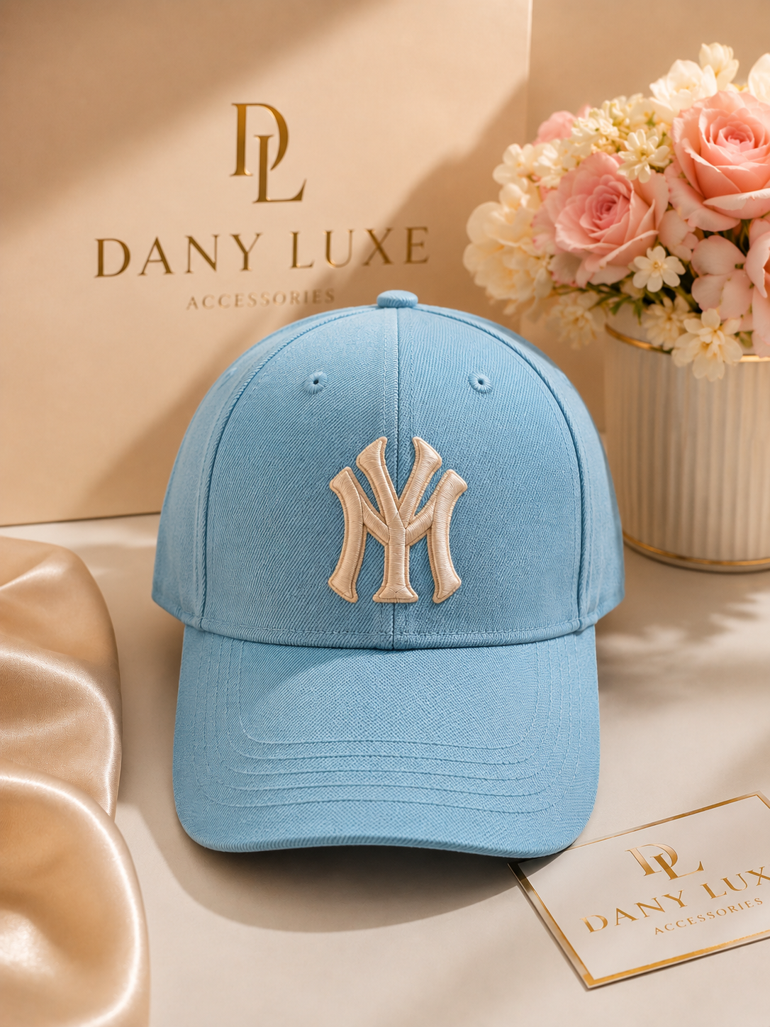 🩵 Gorra New York en color azul cielo