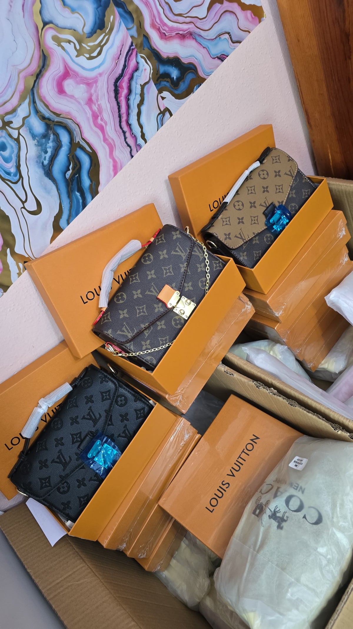 Cartera de alta calidad elegante LV