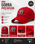 Gorra Premium Roja con Aplicación Brillante – Atrévete a Destacar