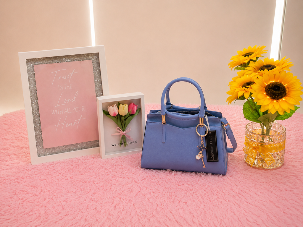 ✨ DANY LUXE Cartera Azul Elegante para Mujer ✨