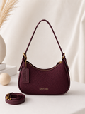 Cartera Burdeos Dany luxe Textura Elegante ✨