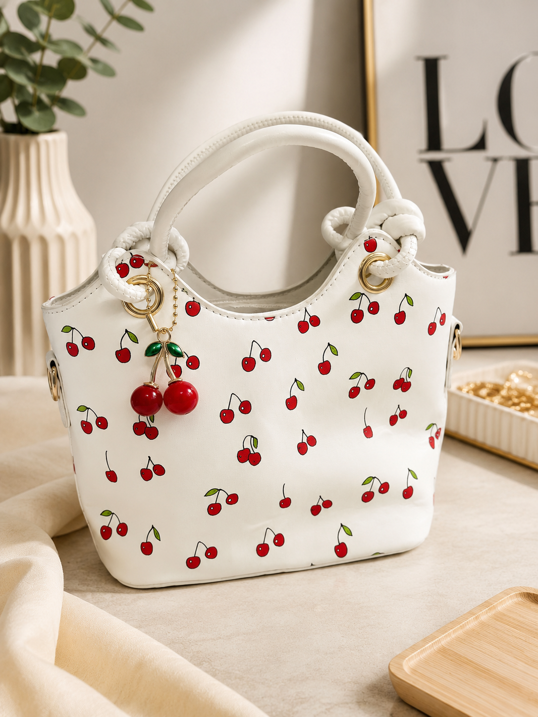 🍒✨ Mini Bolso de Cerezas – Pequeño, Dulce y Encantador ✨🍒